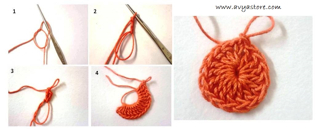 Crochet Spiral Motif @Avyastore