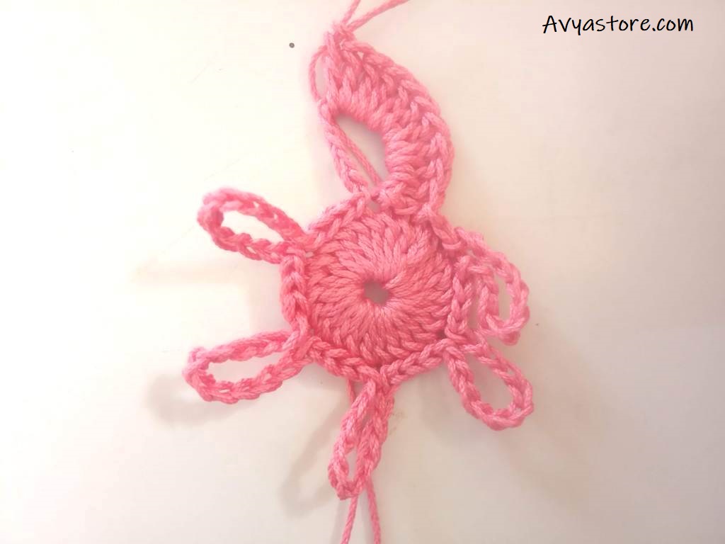 Crochet Flower Brooch -Free Pattern (9)