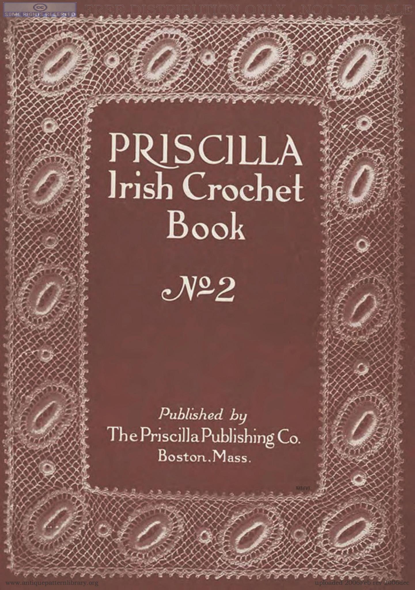Crochet Book Review – Priscilla Irish Crochet Book 1 & 2