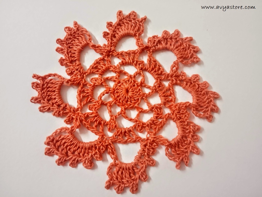 Crochet Spiral Motif @Avyastore