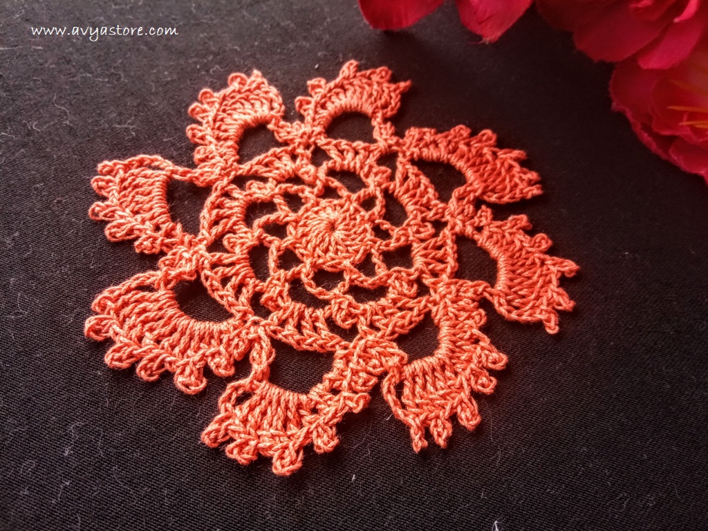 Crochet Spiral Motif @Avyastore