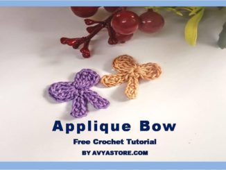 Applique Bow – Free Crochet Tutorial by Avyastore.com