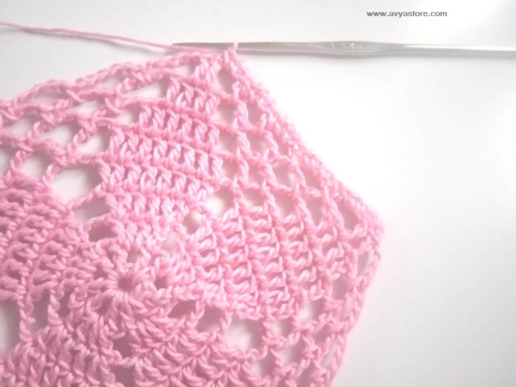 How To Crochet Pentagon Motif - Free Pattern and Instructions