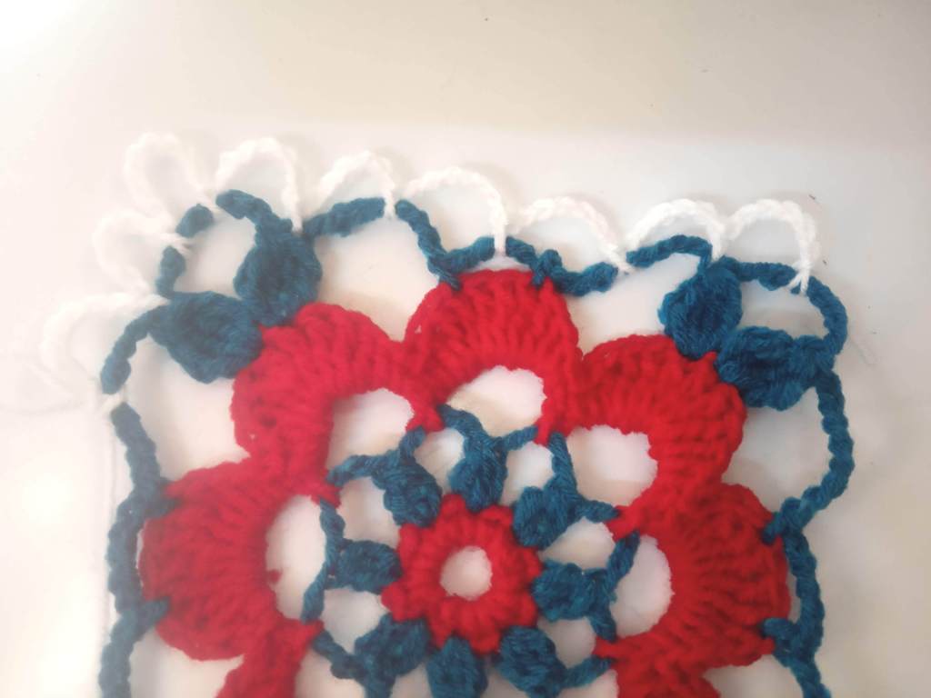 How to Crochet Tricolor Placemat - Free Pattern