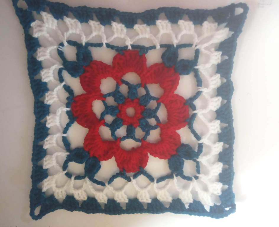 How to Crochet Tricolor Placemat - Free Pattern