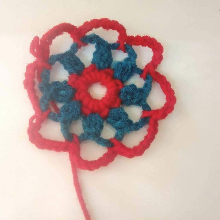 How to Crochet Tricolor Placemat - Free Pattern