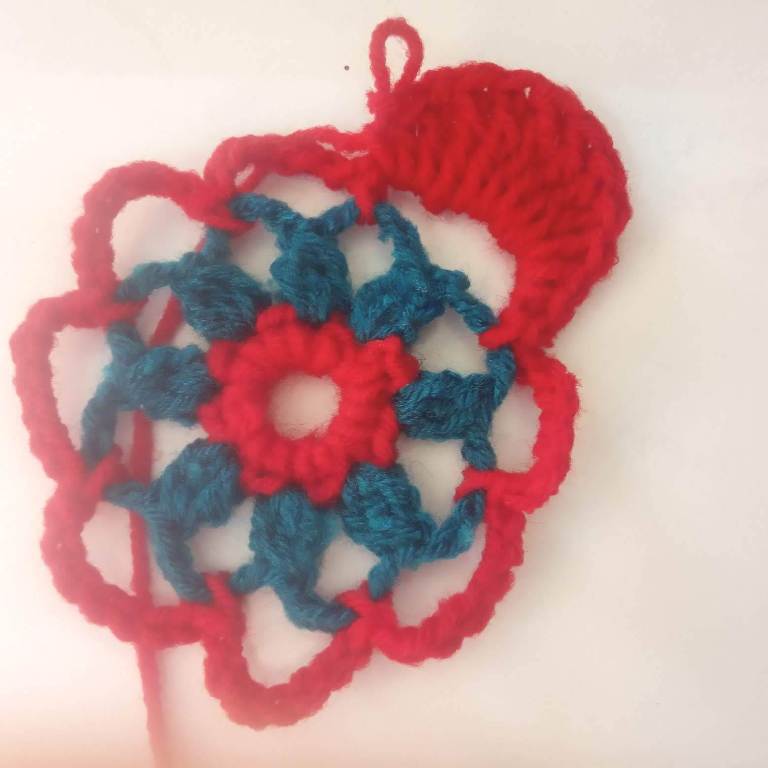 How to Crochet Tricolor Placemat - Free Pattern