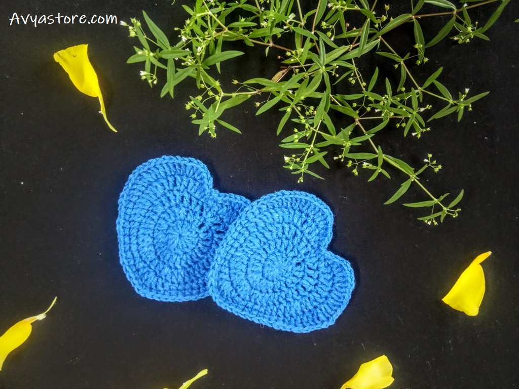 How to Crochet Heart-Shaped Coaster - Free Pattern & Instructions