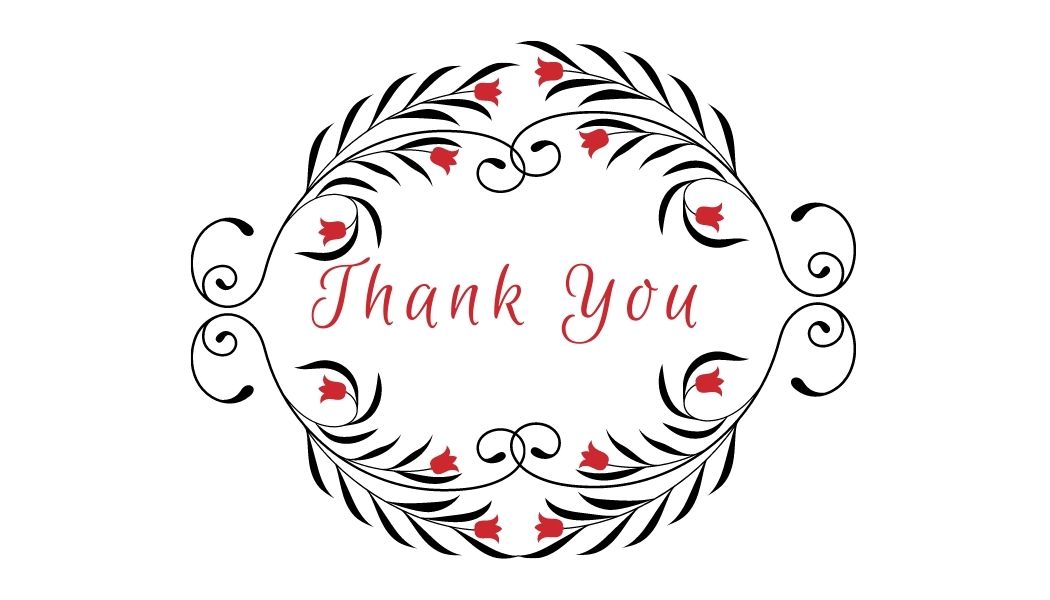 Design 1 - Thank You Cards Free Printable