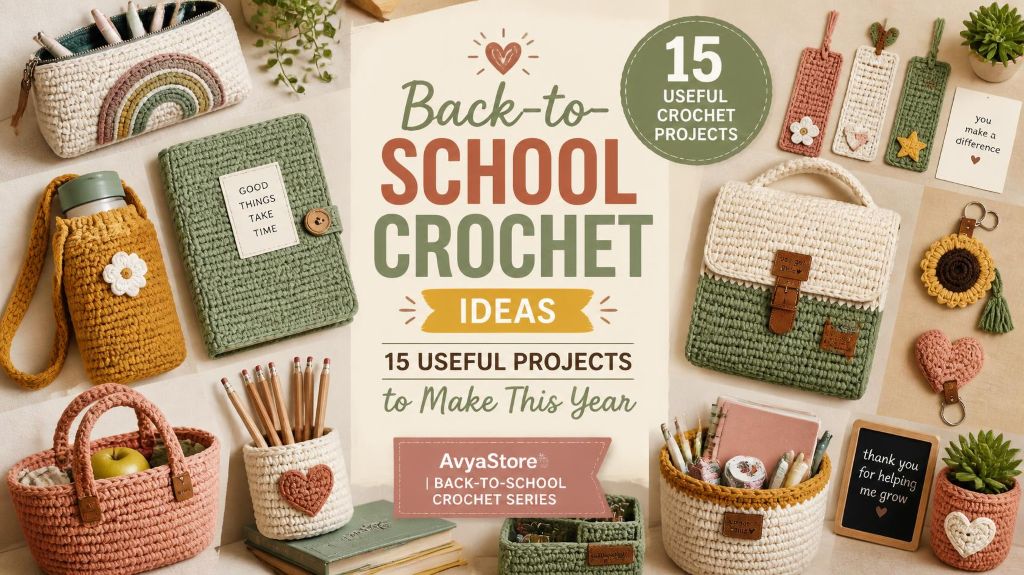 Crochet for Beginners: Back-to-School Series – Easy Projects You’ll Actually Use