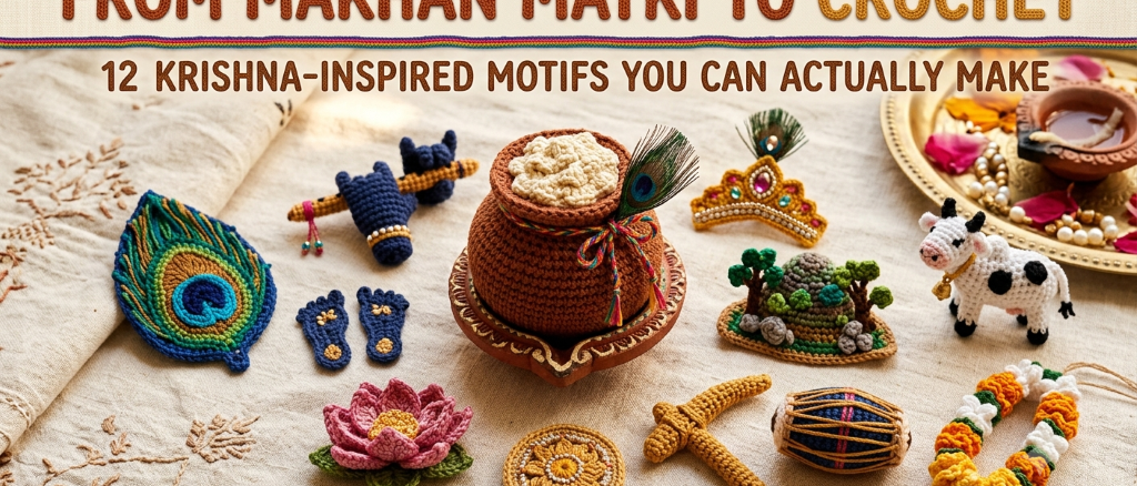 From Makhan Matki to Crochet: 12 Krishna-Inspired Motifs You Can Actually Make