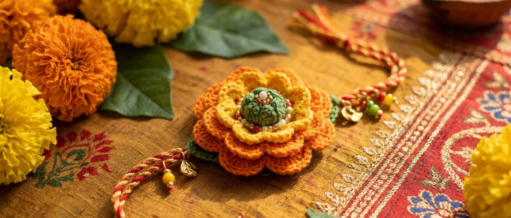 Indian-Inspired Crochet Rakhi Designs: 12 Beautiful Ideas Using Traditional Colours & Motifs