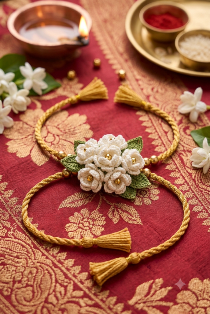 Indian-Inspired Crochet Rakhi Designs: 12 Beautiful Ideas Using Traditional Colours & Motifs